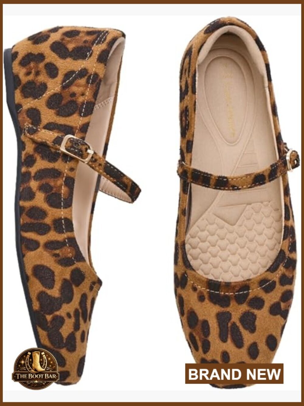 Mary Jane Flats with Arch Support, Hidden Wedge, Cushioned Comfort Shoes